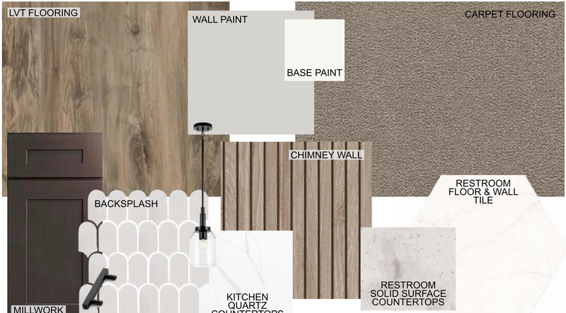 Dark Contemporary Interior Finish Package Kennedale Oaks Townhomes